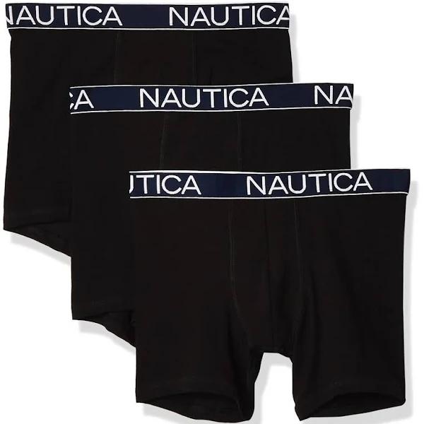 Nautica Men's 3-Pack Classic Underwear Cotton Stretch Boxer Brief