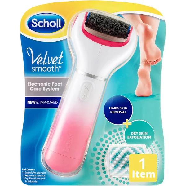 Scholl Velvet Smooth Electronic Foot Care System - Pink