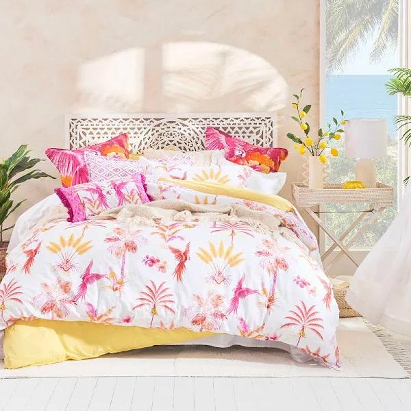 Habitat Amazonian Quilt Cover Set Pink King Bed Quilt Cover Set