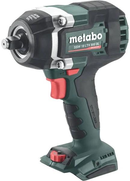 Metabo 18V Brushless LTX Class 1/2" Impact Wrench (Skin Only) SSW18LTX800BL