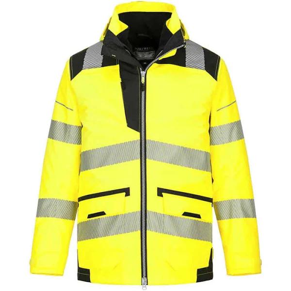 Portwest PW3 Hi-Vis 5-in-1 Jacket PW367 Yellow/Black M