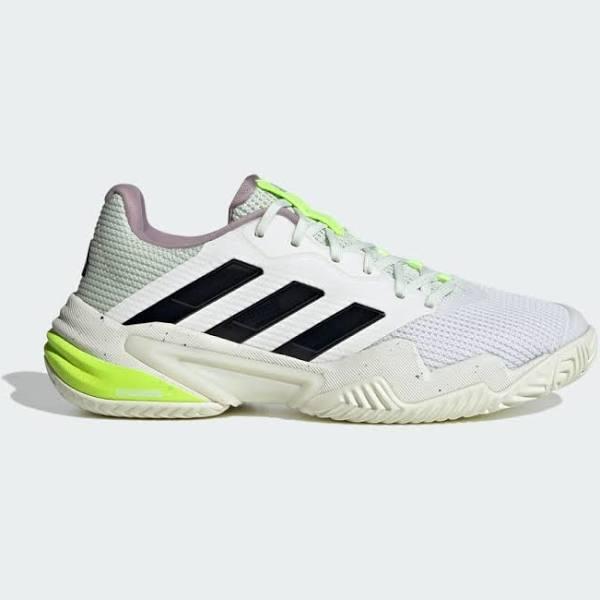 Adidas Barricade 13 Women Tennis Shoes - White/Black/Jade, 10.5