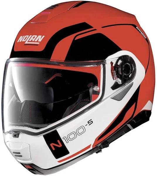 Nolan N100-5 Consistency N-COM Helmet, white-red, Size M