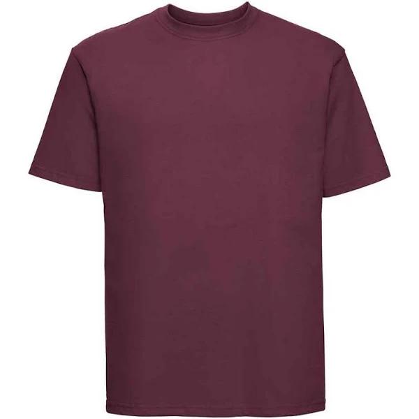 Russell Mens Ringspun Cotton Classic T-Shirt (Burgundy) (S)