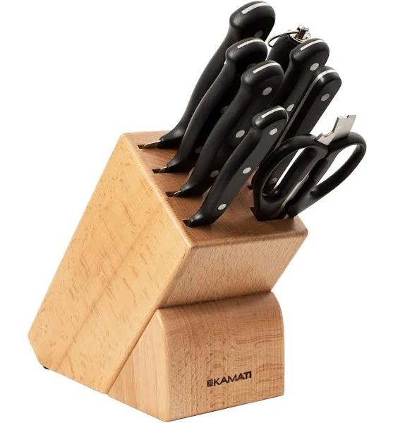 Kamati Gourmet Knife Block Set 9-Piece