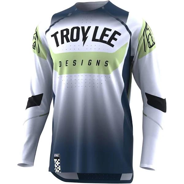 Troy Lee Designs Sprint Ultra Long Sleeve Jersey in Arc White/Marine