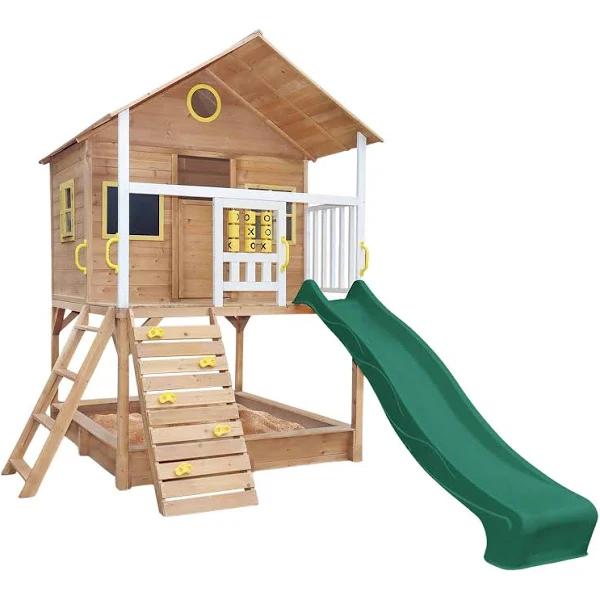 Lifespan Kids Warrigal Cubby House with Green Slide