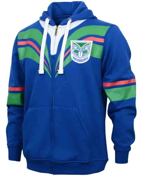 New Zealand Warriors Adults Retro Hoodie M