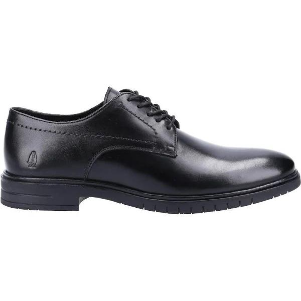 Hush Puppies Sterling Mens Leather Derby Shoes Black UK 10