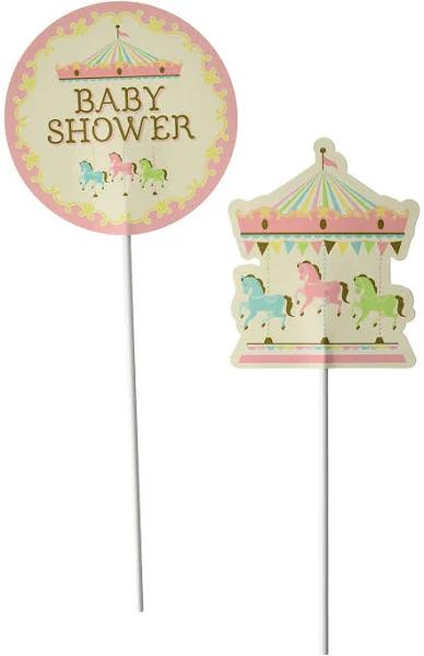 Creative Converting Carousel Centerpiece Sticks Party Supplies, Multic