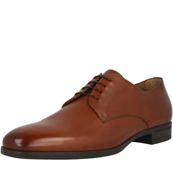 Boss Lace-Up Shoes 'Kensington' Male Brown Plain colored Size 11