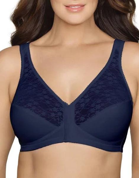 Exquisite Form Front Close With Lace Posture Bra Time Square Navy / 22C