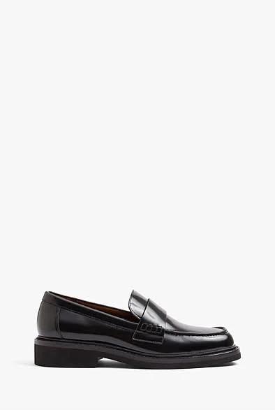 Witchery Women's Dakota Loafer in Black | Size 35 | 100% Leather