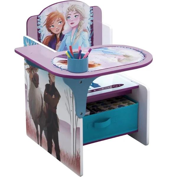 Delta Children Chair Desk with Storage Bin, Disney Frozen II