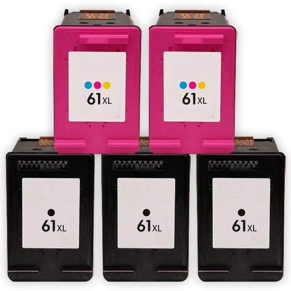 Compatible HP Deskjet 1050 Ink Cartridge - 5 Pack [3BK,2CL]