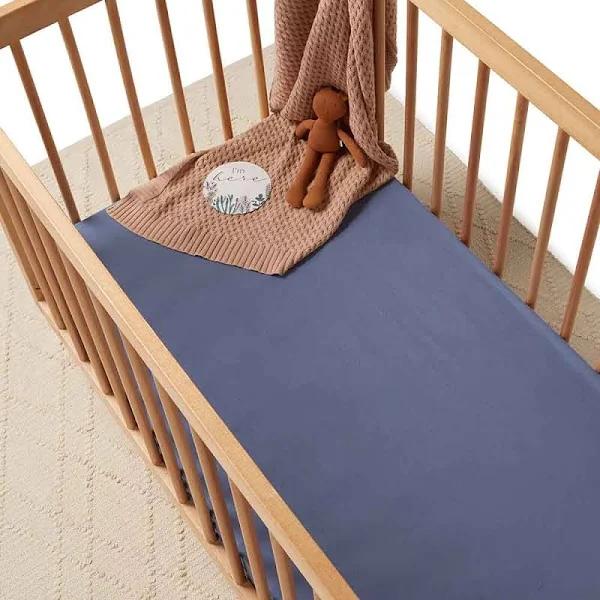 Snuggle Hunny Fitted Cot Sheet - Reign