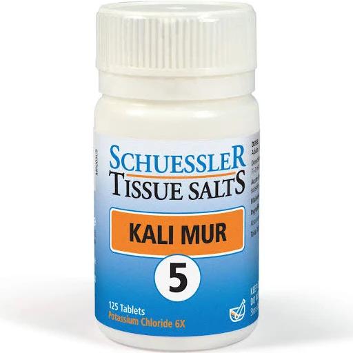 Schuessler Tissue Salts - Kali Mur: Glandular Tonic (125 Tablets)