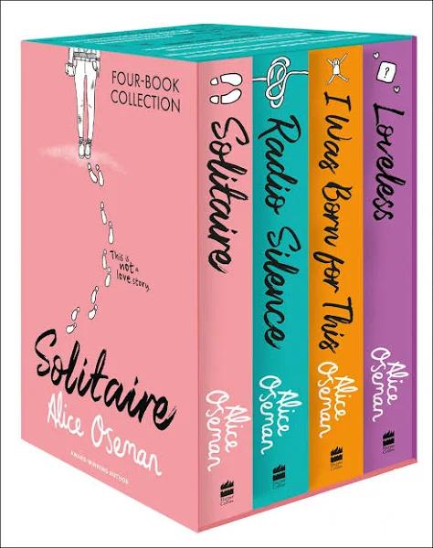 Alice Oseman Four-Book Collection Box Set (Solitaire Radio Silence I Was Born For This Loveless)