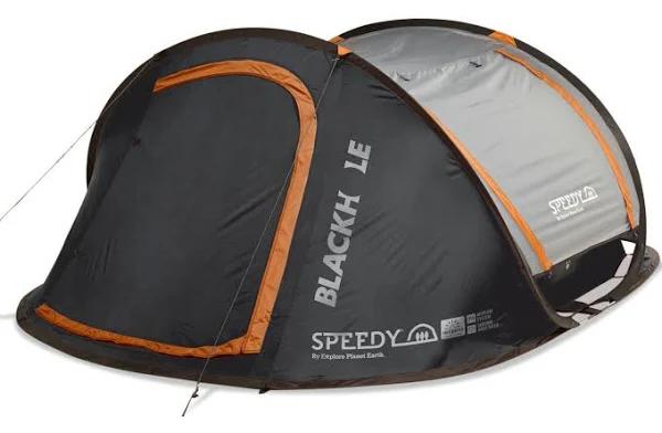 Explore Planet Earth Speedy Blackhole 4 Person Pop Up Tent With LED Lights