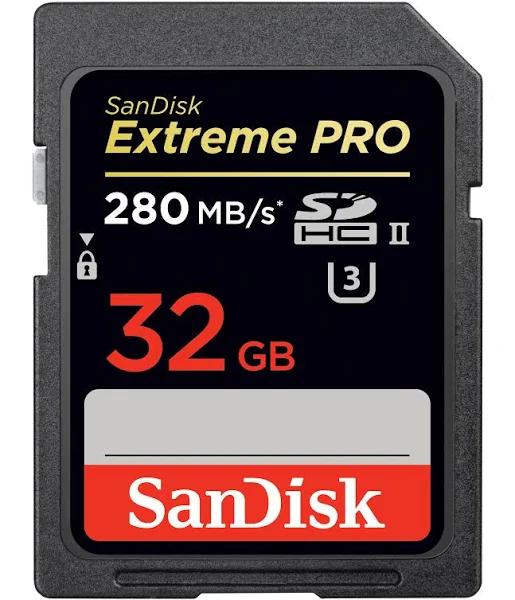 SanDisk 32GB Extreme Pro SDHC 300MB/s UHS-II Memory Card