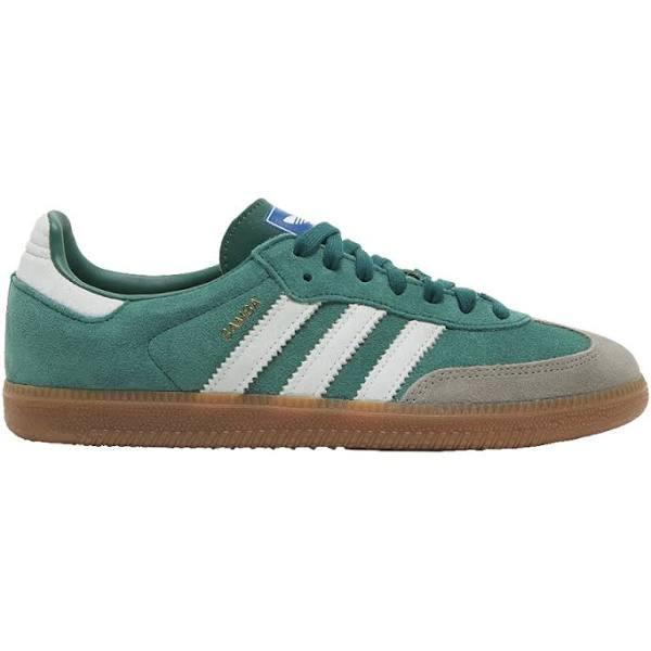 Adidas Originals Green & Gray Samba OG Sneakers