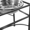 PaWz Dual Elevated Pet Dog Puppy Feeder Bowls Stainless Steel Food Water Stand