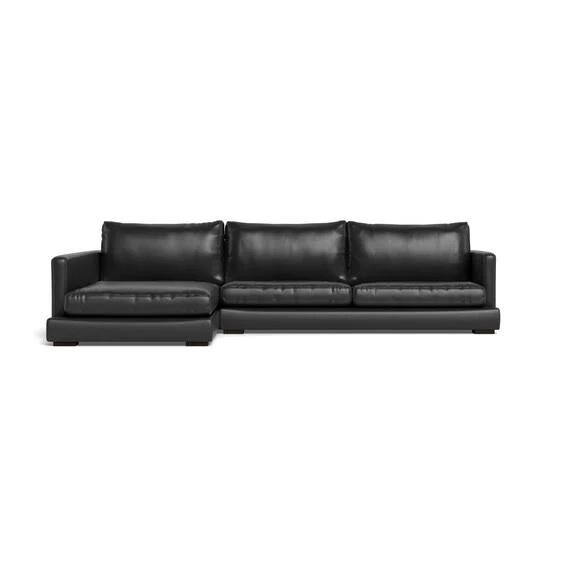 Long Island Leather Modular Sofa Charcoal by Freedom