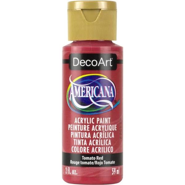 Americana Acrylic Paint 2oz Tomato Red - Opaque