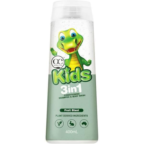 Organic Care Kids 3in1 Conditioning Shampoo & Body Wash Fruit Blast 400ml