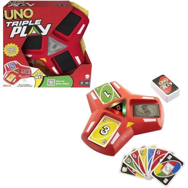 Mattel Uno Triple Play Card Game