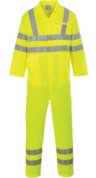 Portwest Hi-Vis Poly-Cotton Coverall - Yellow - M