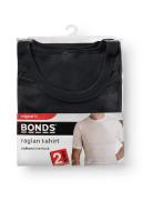 Bonds Raglan T-Shirt 2-Pack M9372W Black