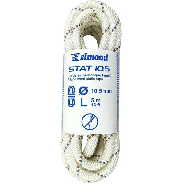 Decathlon - Simond Semi-Static Rope 10.5 mm x 5 M - Stat 10.5 White | Buy Online With AfterPay & Zip