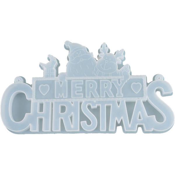 Poppy Crafts Silicone Resin Molds #56 - Merry Christmas