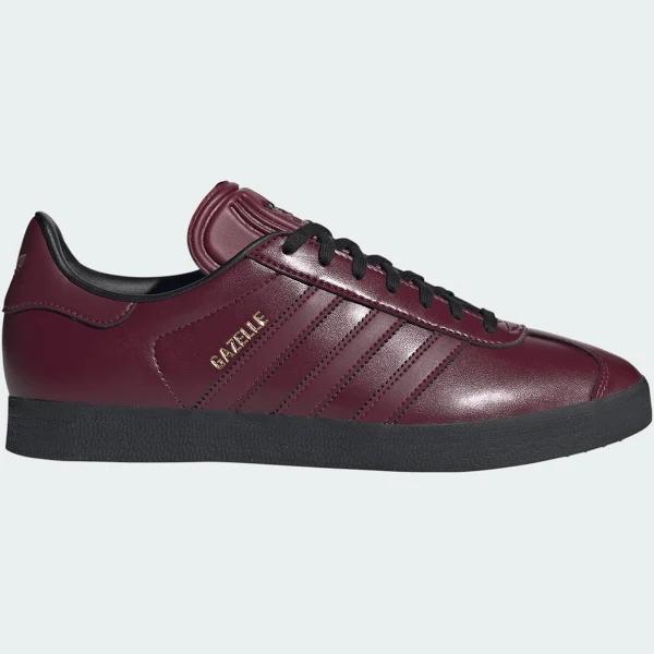 adidas-Gazelle Low Trainers-Men-Collegiate Burgundy / Collegiate Burgundy / Gold Metallic-M 8 / W 9