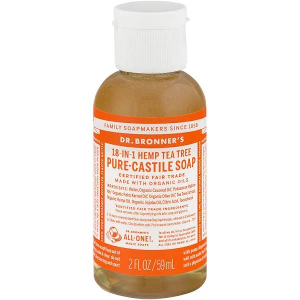 Dr Bronner's Tea Tree Pure-Castile Soap Liquid 59 ml