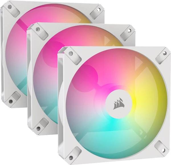 Corsair AR120 RGB White 120mm ARGB-compatible Fan, Triple Pack