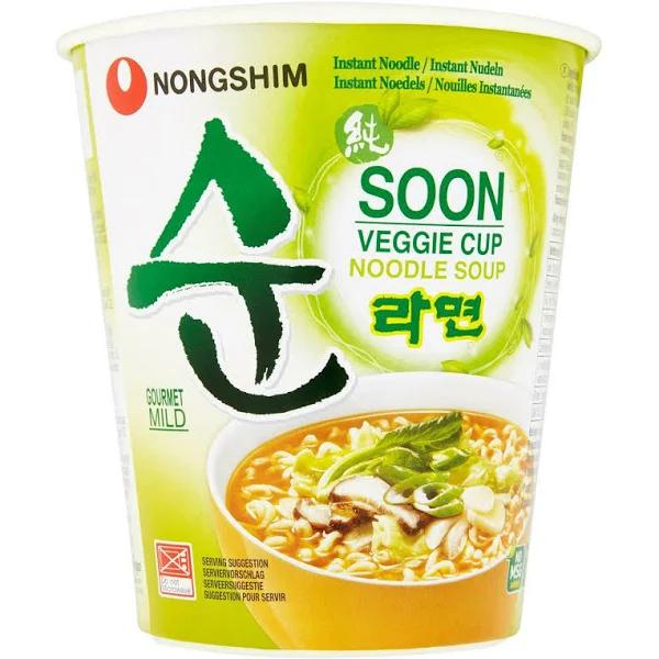 Nongshim Soon Veggie Cup Noodle Soup, 67 G