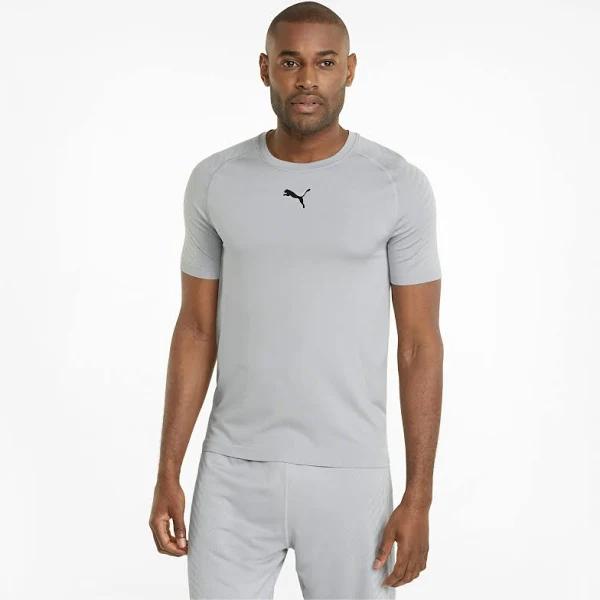 Formknit Seamless Men's Training T-Shirt in Medium Gray Heather, Size XL, Polyester/Nylon by Puma