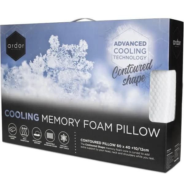 Ardor Cooling Memory Foam Contoured Pillow