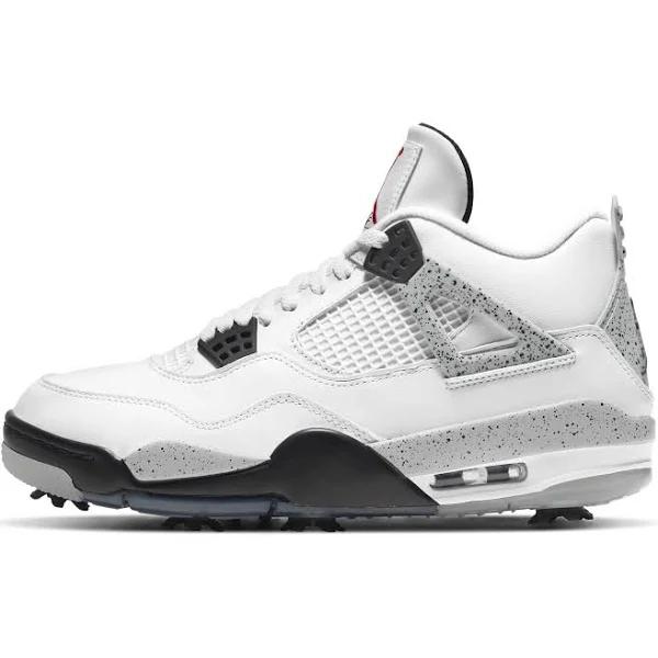 Air Jordan 4 Golf 'White Cement' Sneakers | Men's Size 6.5