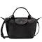 Longchamp Le Pliage Cuir XS Leather Top-handle Bag Black