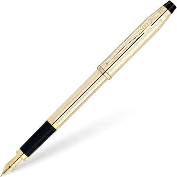 Cross Century II 10ct Gold Plated Pen - Med Fountain