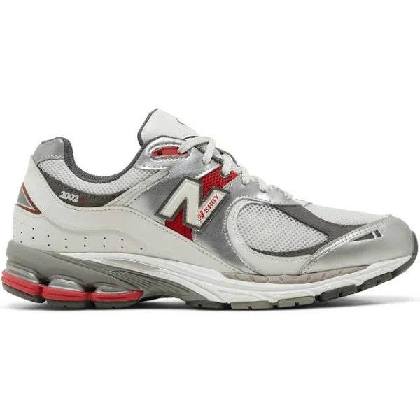 New Balance 2002R Silver Metallic Team Red M2002RLB US 8