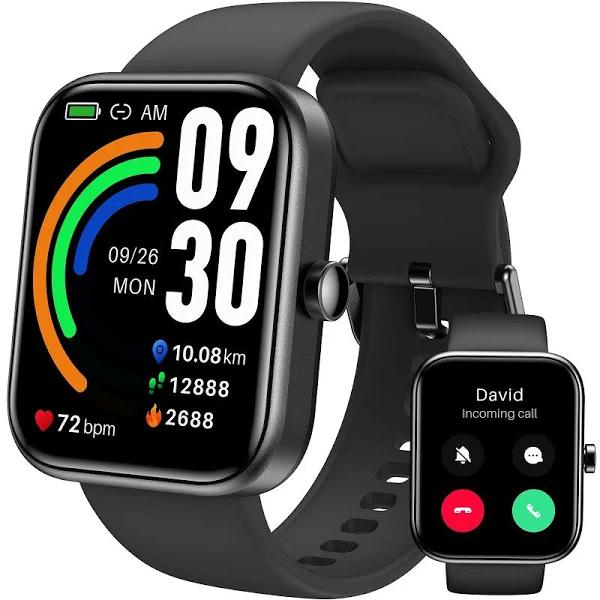 TOZO S3 Smart Watch (Answer/Make Call) Bluetooth Fitness Tracker With Heart Rate, Blood Oxygen Monitor, Sleep Monitor IP68 Waterproof 1.83-inch HD