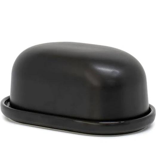 Salt&Pepper Industry Butter Dish 17 x 10.5cm - Black