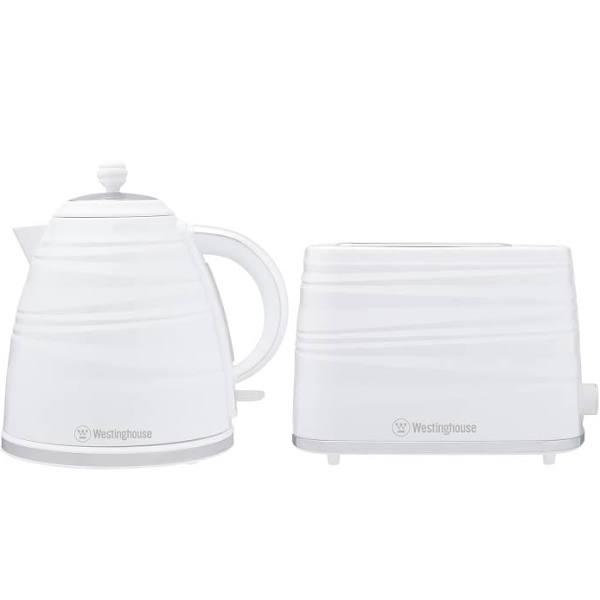 Westinghouse - Kettle & Toaster Pack White