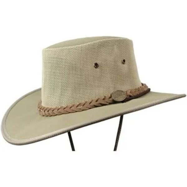 Barmah Drover Breeze Canvas Hat - Khaki - XXL