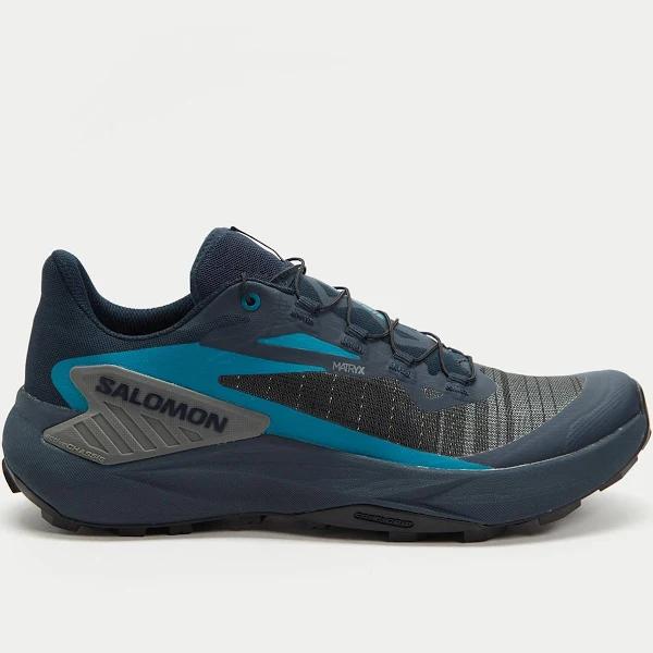 Salomon Mens Genesis Trail Running Shoes Grey/Teal 8