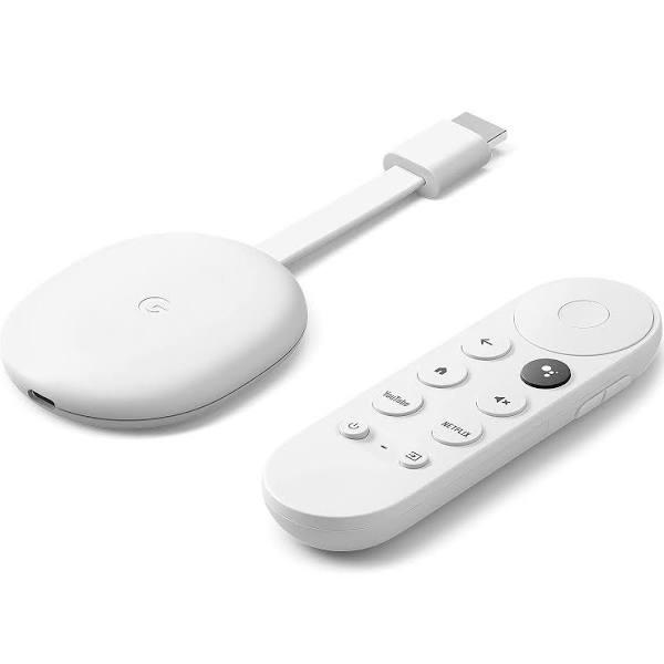 Google Chromecast 4K TV Media Player White